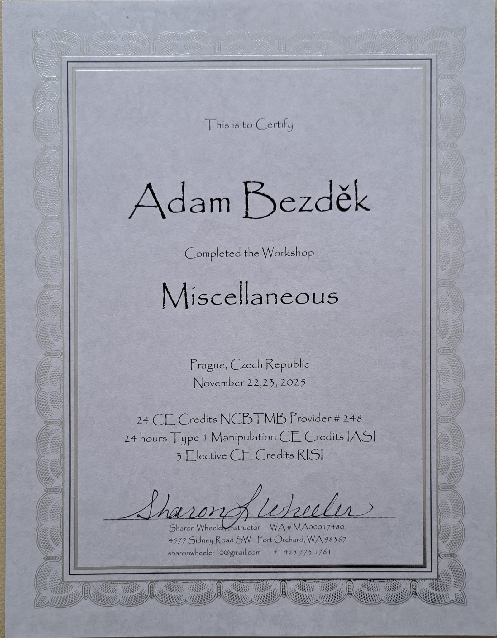 Certifikikát - IASI - Miscellaneous - Adm Bezděk 2025